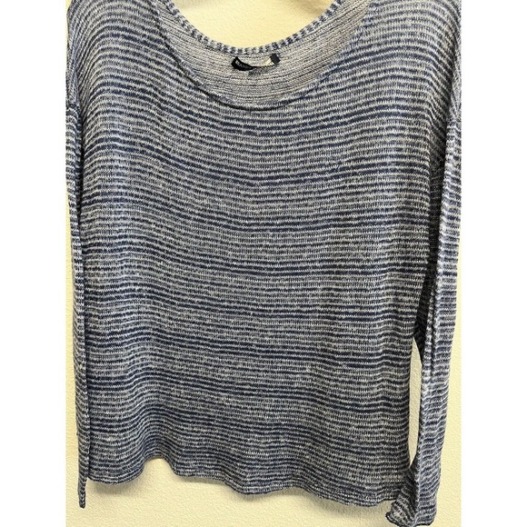 Brandy Melville Blue Stripe Wool Blend Long Sleeve Sweater Womens One Size - Picture 4 of 8